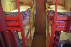 Palanda nebo palandy na pokoji v ubytování Salaam Namastey Backpackers