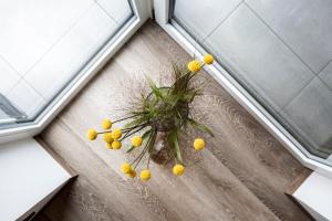 A bathroom at Sambucus Apartments -Premium Apartments for You and Your Dog