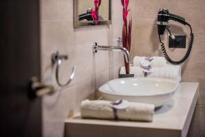 Koupelna v ubytování Hotel Viza