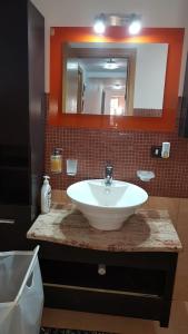 A bathroom at La Terrazza sul Centro