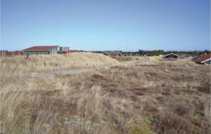 een veld van hoog gras met een huis op de achtergrond bij Niris in Bjerregård