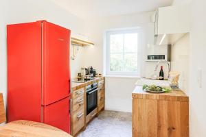 Kuchyň nebo kuchyňský kout v ubytování MALAT Ferienhaus