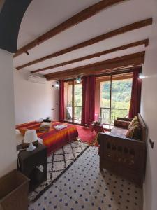 Posezení v ubytování Riad Atlas Toubkal