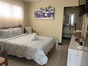 Postel nebo postele na pokoji v ubytování Hotel Casa Telma