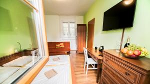 TV a/nebo společenská místnost v ubytování Apartmány Pod Čerťákem