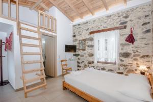 Postel nebo postele na pokoji v ubytování Fairytale Elafonisi