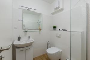 BUDAPEST DOWNTOWN Residences - AC,ELEVATOR,TERRACE tesisinde bir banyo