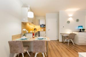 Kuchyňa alebo kuchynka v ubytovaní BUDAPEST DOWNTOWN Residences - AC,ELEVATOR,TERRACE