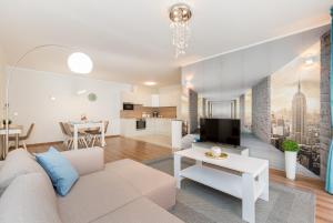 Televízia a/alebo spoločenská miestnosť v ubytovaní BUDAPEST DOWNTOWN Residences - AC,ELEVATOR,TERRACE