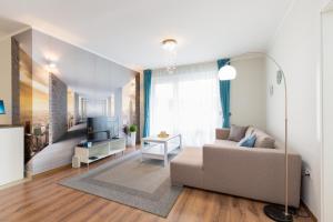 Televízia a/alebo spoločenská miestnosť v ubytovaní BUDAPEST DOWNTOWN Residences - AC,ELEVATOR,TERRACE
