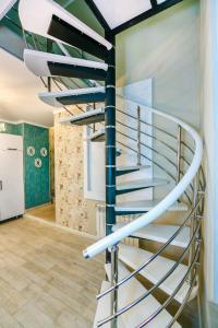 Μία ή περισσότερες κουκέτες σε δωμάτιο στο Apartment near Nizami street and Boulevard
