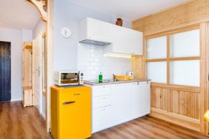 Kuchyňa alebo kuchynka v ubytovaní Pałac Tatrzański Apartamenty