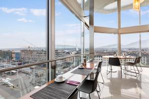 Un balcón o terraza de Hotel Cornavin