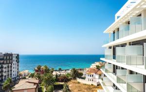 a view of the ocean from a building at Calpe Beach in Calpe