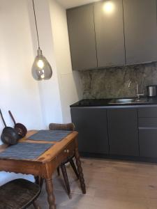 Kuchyň nebo kuchyňský kout v ubytování Seeapartment am Hallstätter See + 6 fotografií