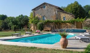 Πισίνα στο ή κοντά στο B&B, Chambres Dordogne, Clos de Saint-Maime
