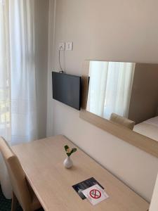 Televiisor ja/või meelelahutuskeskus majutusasutuses Kriva Resort