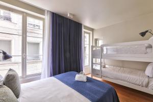 Двухъярусная кровать или двухъярусные кровати в номере 79 - Urban Love Le Marais