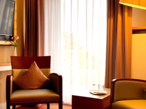 TV a/nebo společenská místnost v ubytování Hotel Kleiner Riesen