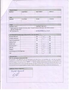uma carta do Departamento de Segurança Interna dos Estados Unidos indicando o número de vistos em Hotel Rivera Palace em Varanasi