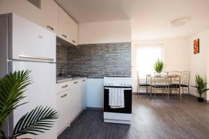Kuchyňa alebo kuchynka v ubytovaní Csigaház Apartman