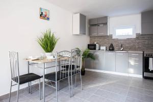 Kuchyňa alebo kuchynka v ubytovaní Csigaház Apartman