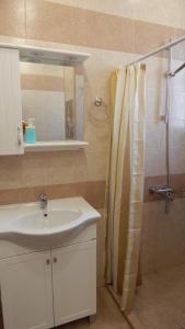 A bathroom at Serdika station, bright and cozy apartment