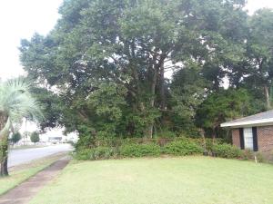 a large tree in a yard next to a house at A Touch of Madagascar in Fort Walton Beach with HEATING POOL in Fort Walton Beach