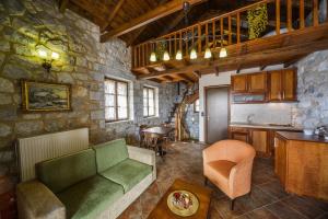 A seating area at Abelos Villas