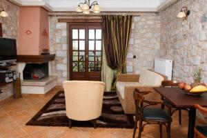 A seating area at Abelos Villas