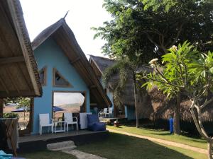 Zahrada ubytování Blue Monkey Retreat Areguling Lombok