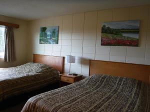 Una cama o camas en una habitación de Haida Way Motor Inn
