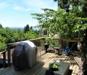 A balcony or terrace at The Secret Garden Treehouse