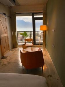 Nespecifikovaný výhled na hory nebo výhled na hory při pohledu z bed and breakfast