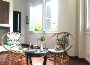 Posezení v ubytování Hotel La Java Bleue