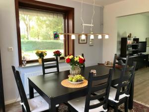 Ein Sitzbereich in der Unterkunft Ferienhaus "Auf dem Bremsberg"