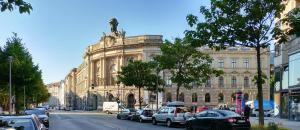 Nespecifikovaný výhled na destinaci Berlín nebo výhled na město při pohledu z hotelu