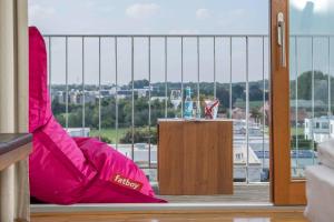 Balkón nebo terasa v ubytování Factory Hotel