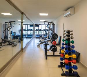 Gimnàs o zona de fitness de Apartamento NOVO - Beira mar de Intermares