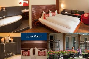 Ліжко або ліжка в номері Hotel Hirschen - Grindelwald