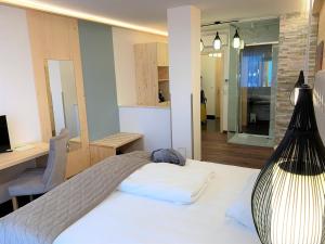 Ein Bett oder Betten in einem Zimmer der Unterkunft Hotel Restaurant San Marco