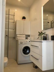 Kuchyňa alebo kuchynka v ubytovaní apartament Joanny Bator