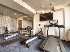 Fitness centrum a/nebo fitness zařízení v ubytování Hotel Familia