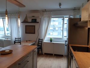 Kuchyň nebo kuchyňský kout v ubytování Eagles Nest Apartment + 13 fotografií
