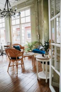 Posezení v ubytování Azure Hostel Bangkok