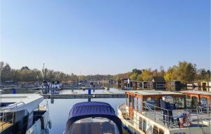 a group of boats are docked in a marina at Stunning Apartment In Rechlin With 1 Bedrooms And Wifi in Rechlin