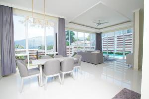 Posezení v ubytování Nirvana Villas Puncak