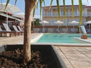 The swimming pool at or close to The Mathraki Studios