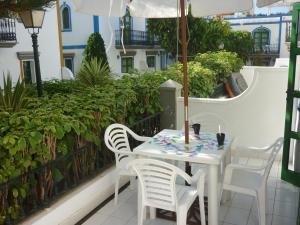 Vonkajšia záhrada v ubytovaní Harbour n 233 Playa de Mogan by El Sirocco