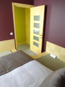 Postel nebo postele na pokoji v ubytování Bunkahaus